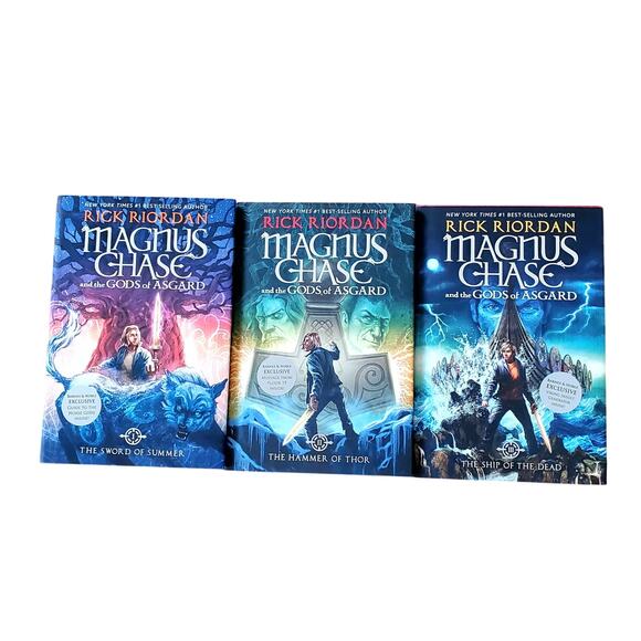 Magnus Chase and the Gods of Asgard Hardcover Complete Set First Edition New - Picture 1 of 7